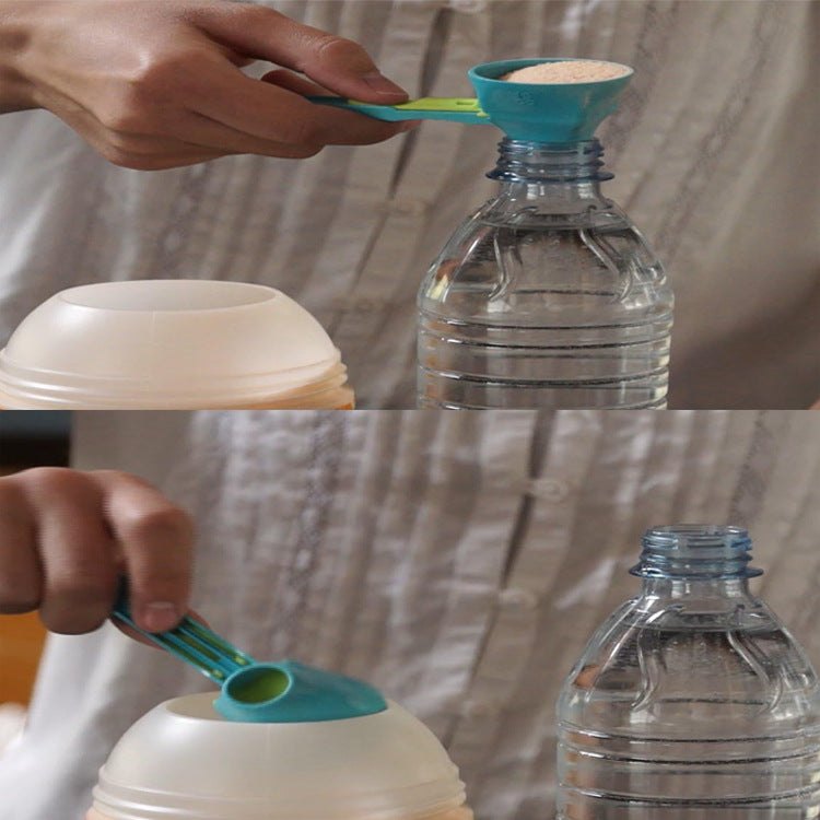 Mess Free Measuring Funnel Creative Protein Powder Sliding Spoon Egg Yolk Separation Funnel - TrendTrove
