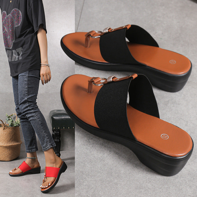 Plus Size European And American Roman Fashion Flip-flops Slip-on Sandals