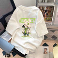 Trendy Summer Bear Print Loose T-Shirt