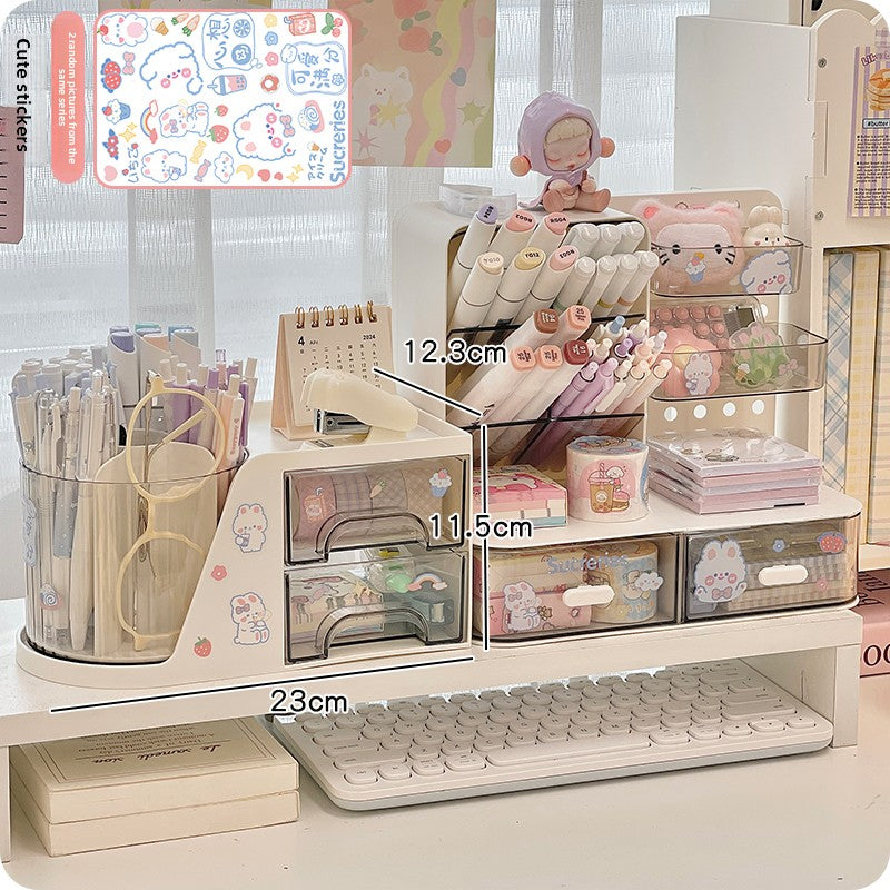 Office study desk storage rack