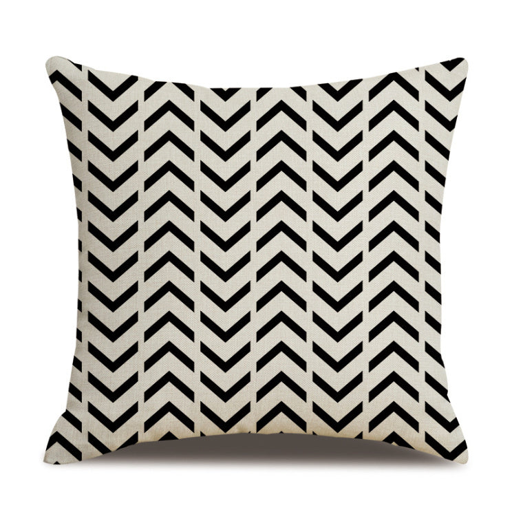 Linen Pillow Cover Striped Polka Dot Throw Pillowcase