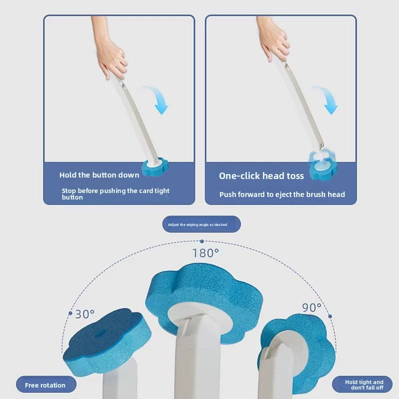 Disposable Toilet Brush with Dissolving Replacement Heads