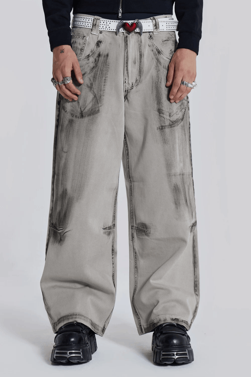 Jaded London Light Wash Colossus Fit Jeans