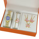 Fashion Ladies watch suit elegant quartz watch hot explosive jewelry bracelet suit