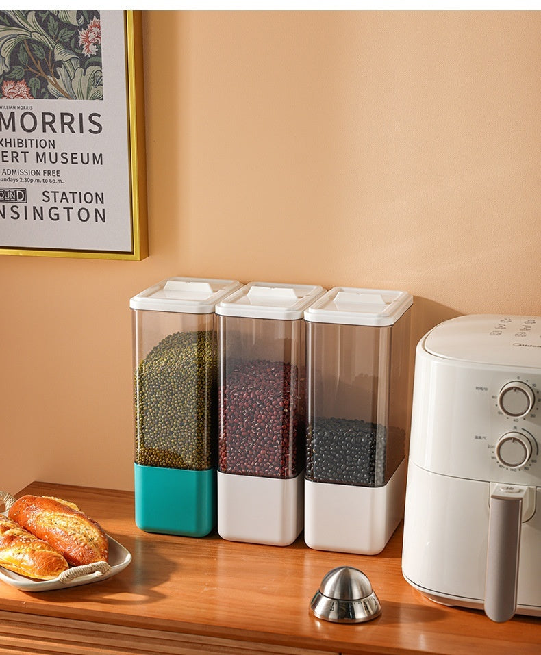 Kitchen Storage Large Capacity Rice Bucket Cereals Sealed Jar