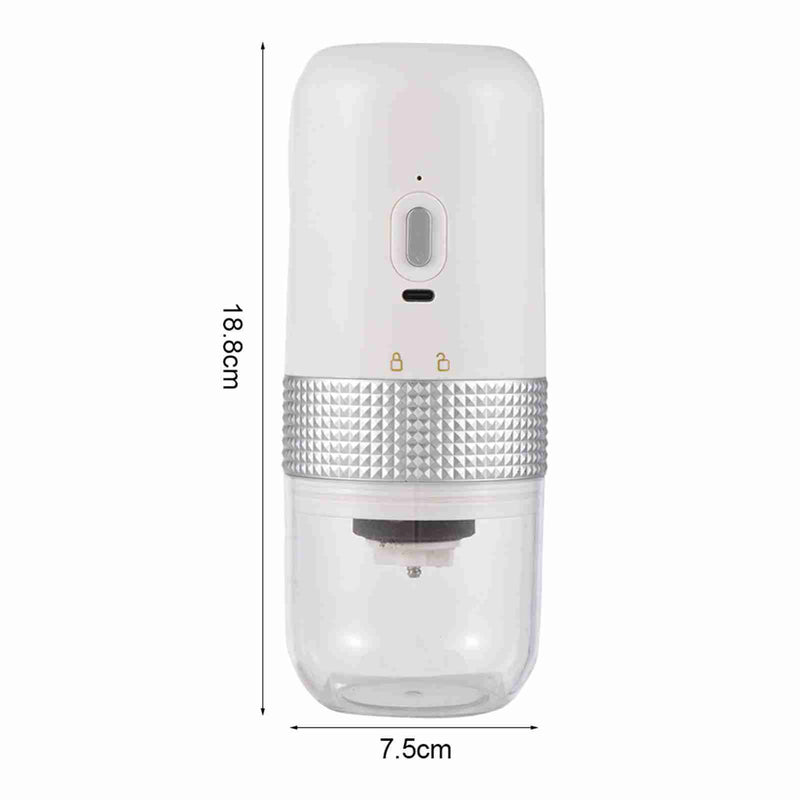 Coffee Grinder Adjustable Grinding Auto Stop USB Rechargeable Electric Coffee Bean Grinder For Household