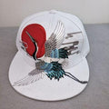 Adjustable Crane Embroidered Baseball Cap