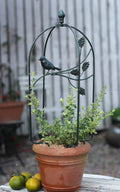 Iron Folding Birdcage Climbing Vine Frame Balcony Decorative Flower Rack