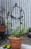 Iron Folding Birdcage Climbing Vine Frame Balcony Decorative Flower Rack