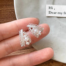 S925 Silver Pearl Earrings Elegant Light Luxury Fashion Jewelry