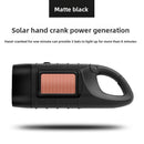 Solar Hand-Crank Flashlight with LED Emergency Light