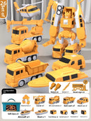 children's magnetic assembling deformation robot