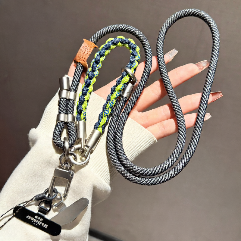 Adjustable mobile phone lanyard