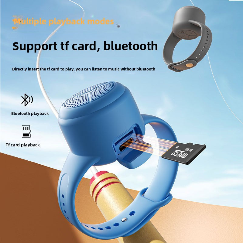 Mini Watch Bluetooth Speaker - IPX6 Waterproof, Portable