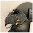 Fashion Handmade Spider Embroidery PU Messenger Bag