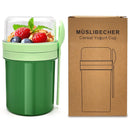 Double-layer portable yogurt cup