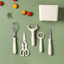 Kitchen Set Household Baby Food Supplemental Gadget Internet Celebrity Scissors Fruit Knife Bottle Opener Peeler Knife Six-piece Set