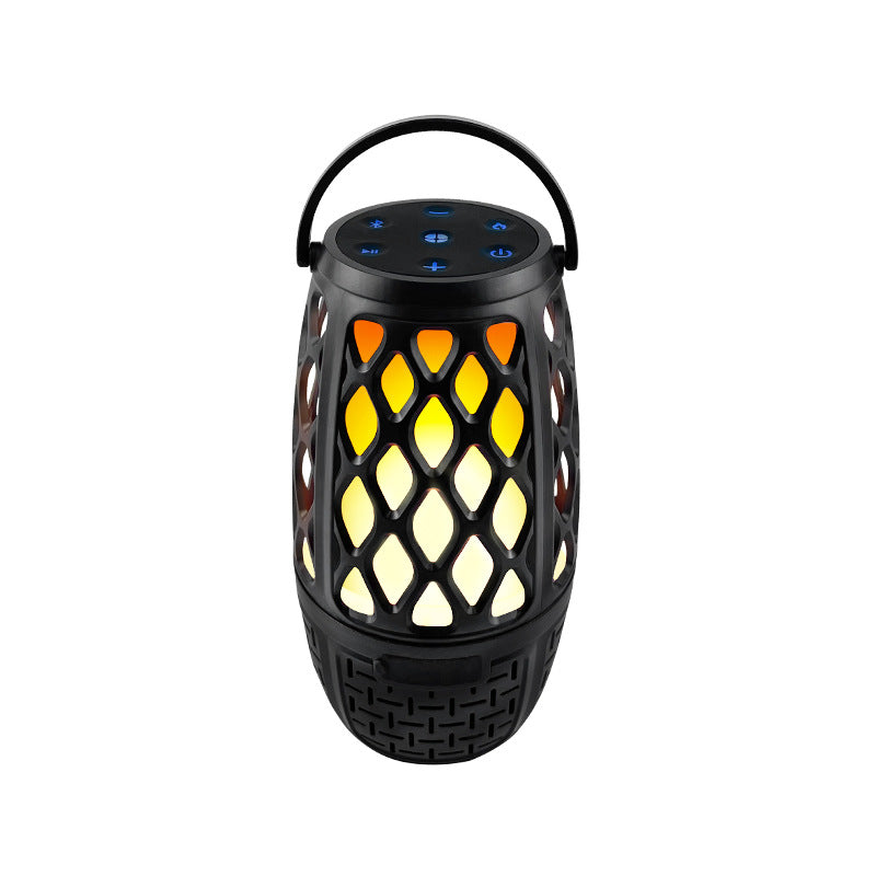 Portable Bluetooth Speaker with LED Flame Effect