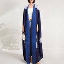 Vestido tipo cárdigan plisado para mujer