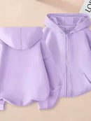 Kids KPop Demon Hunters Fleece Zipper Hoodie