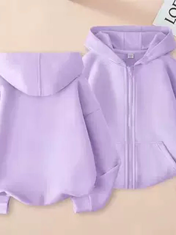 Kids KPop Demon Hunters Fleece Zipper Hoodie