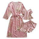Satin Nightgown Light Printed