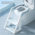 Foldable stepped auxiliary stool toilet
