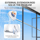New magnetic glass cleaner with extended pole and double-sided water storage for high-rise home use. - TrendTrove