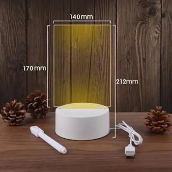 LED lamp memo board bedside lamp