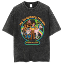 Washed and distressed T-shirt