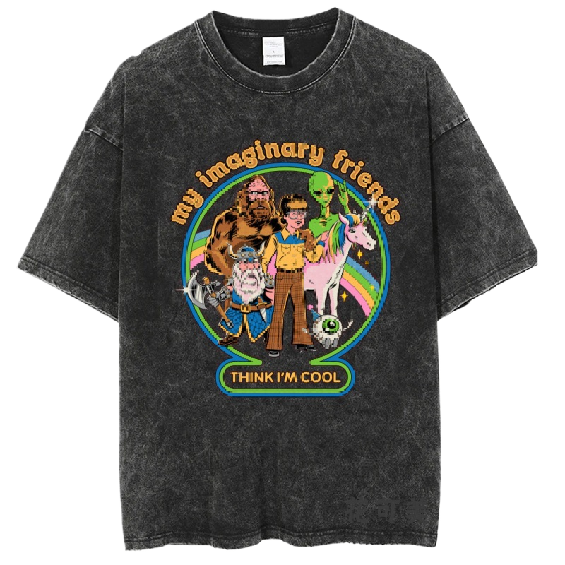 Washed and distressed T-shirt