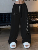 Women's Hip-Hop High-Waisted Loose Drawstring Pants
