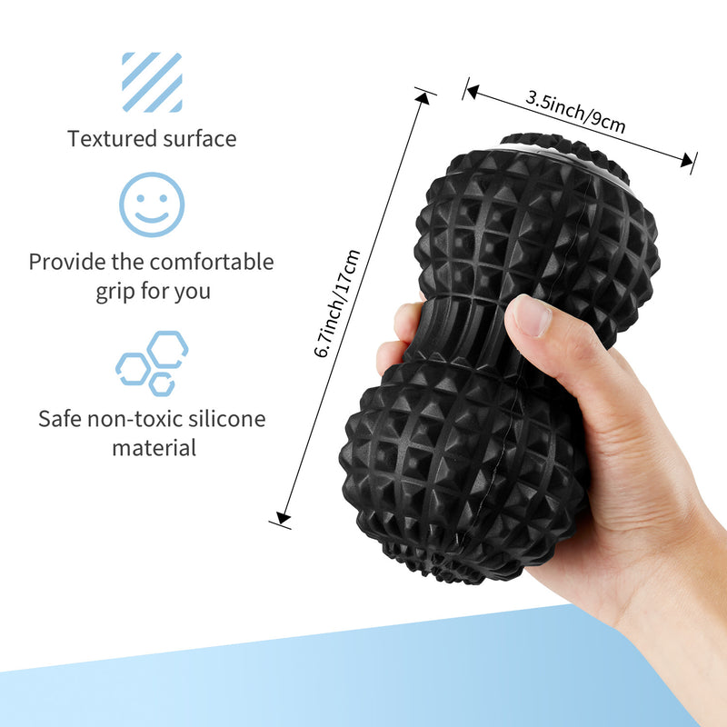 Electric massage peanut ball vibration yoga ball muscle fascia ball silicone ball vibration relaxation ball - TrendTrove