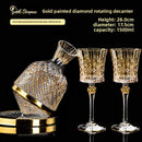 crystal glass high-foot red wine glass suitcase suit