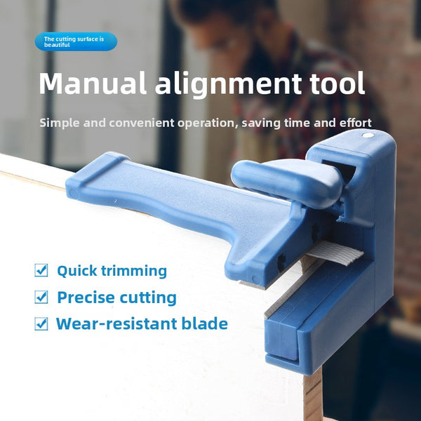 Manual Woodworking Edge Trimmer and Planer Tool with Spare Blades