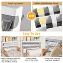 Magnetic Plastic Cling Film Dispenser With Cutter, Refillable Aluminum Foil And Plastic Cling Film Storage Box For Kitchen