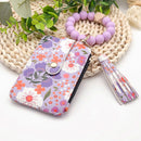 Silicone bracelet with frilled edges and card holder