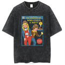 Washed and distressed T-shirt