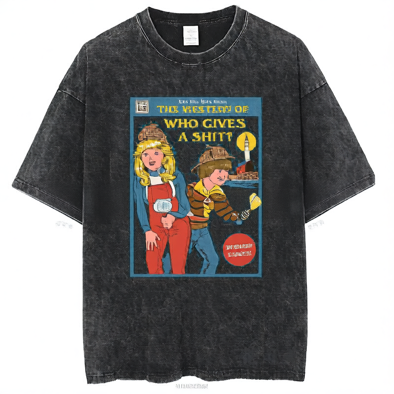 Washed and distressed T-shirt