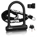 Heavy Duty Bicycle U Lock with Chain and Bracket