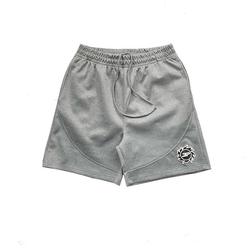 Printed letter-stitched T-shirt set