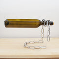 Suspended wine bottle decoration
