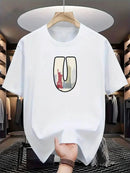 Men's Mesh Print Casual T-Shirt