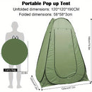 2025 Upgraded Pop-up Shower Tent, Outdoor Sun Protection Changing Room Opens In 10 Seconds, Oxford Cloth Rainproof Sun Protection Coating, Camping Toilet,Cycling Changing Clothes,Beach Shade, Storag