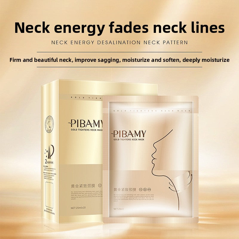 Gold Neck Mask for Anti-Aging and Hydration