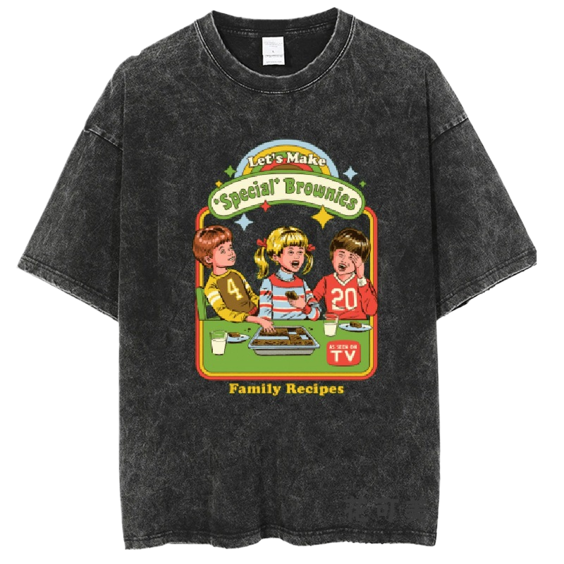 Washed and distressed T-shirt