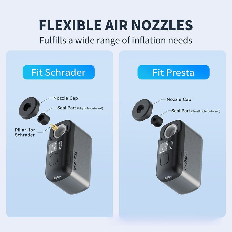 Portable High-pressure Electric Mini Bicycle Road Bike Mountain Bike Inflator