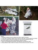 acil termal battaniye sıcak tutar gümüş folyo battaniye korumak için vücut ısı acil malzemeleri açık havada kamp - TrendTrove