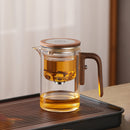 Tea teapot tea separation elegant cup all glass heat-resistant filter tea brewing Kung Fu tea set magnetic suction tea cup - TrendTrove