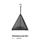Outdoor triangular sun drying net, foldable storage net, camping hanging net, storage basket, PVC hanging net bag - TrendTrove